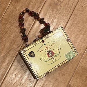Classy contraband Don Tomas Cigar Box Handbag with Beaded Handle
